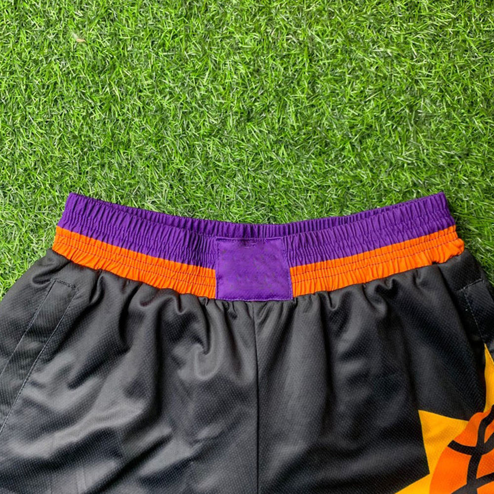 Hestic Sports Wear High Quality Custom Made Basketball Shorts For Mens Cropped Fit Polyester Plain Sublimation Shorts For Mens